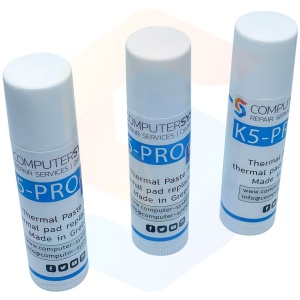 K5-PRO 3x10g twist up tubes – DIY thermal putty multipack; non conductive, widely used since 2013